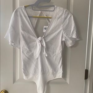 NWT white bodysuit